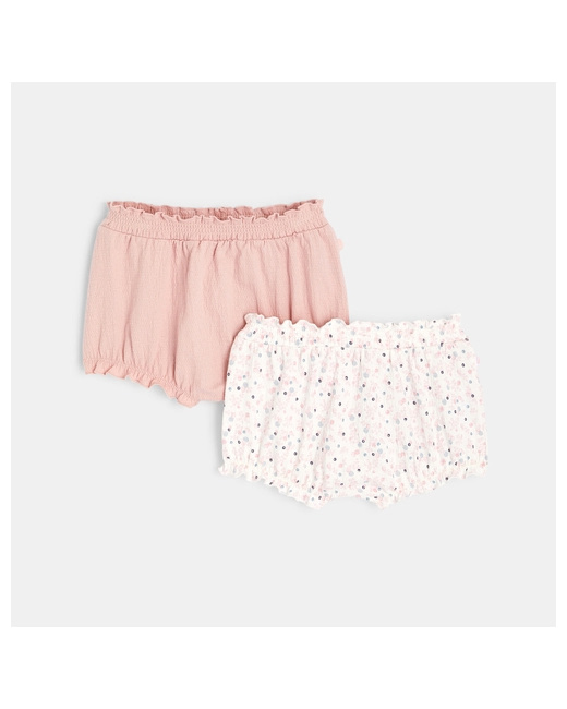 Short maille fantaisie taille élastiquée (lot de 2)