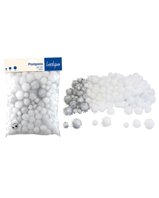 Pompons - Blancs 