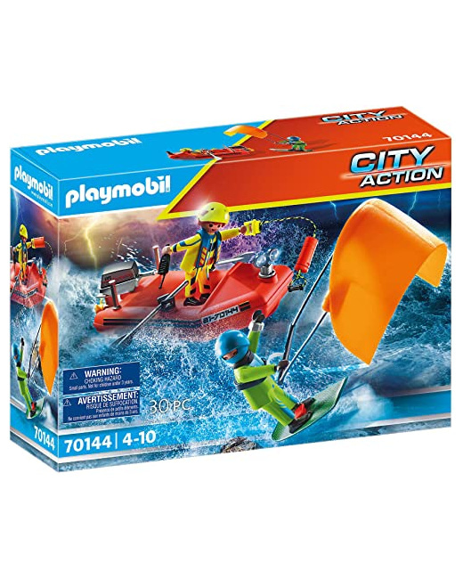 Playmobil City Action - Sauvetage en mer : Kitesurfer et bateau
