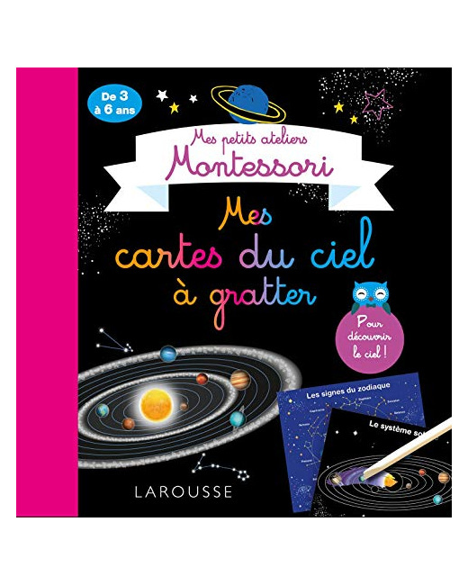 Mes petits ateliers Montessori - Mes cartes du ciel à gratter