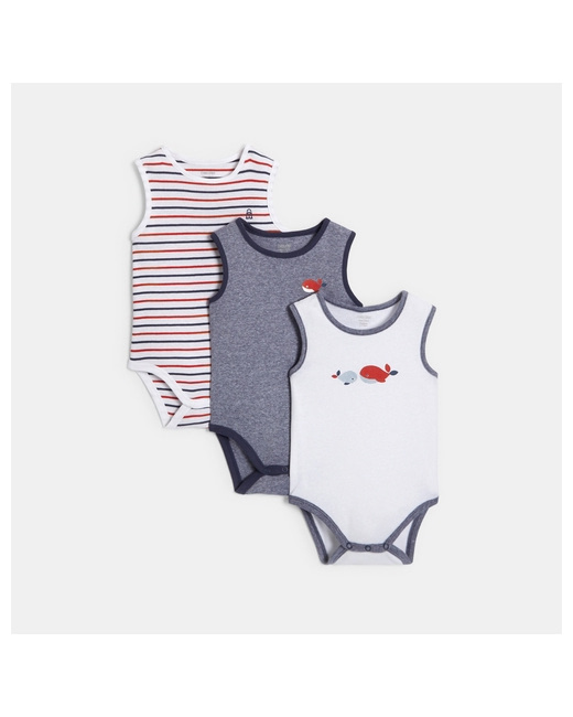 Body débardeur marin (lot de 3)