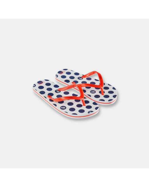 Tongs motif pois rouges fille