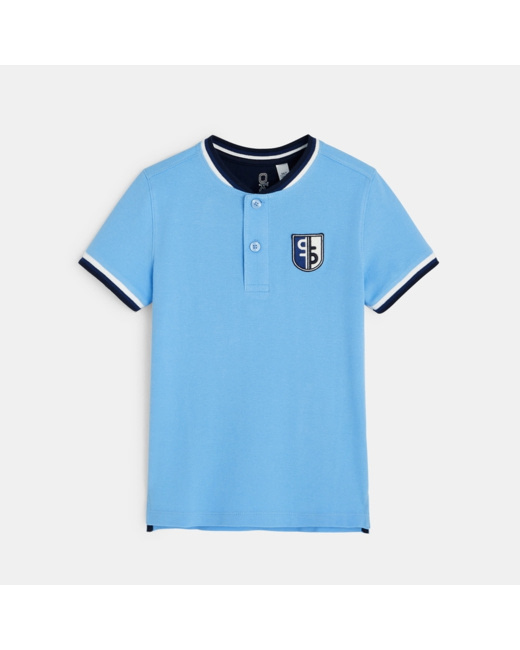 T-shirt polo bleu garçon