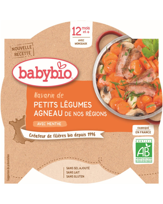 Navarin de petits légumes Agneau Français à la menthe 230 g dès 12 mois