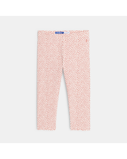 Leggings corsaires imprimés rouge fille