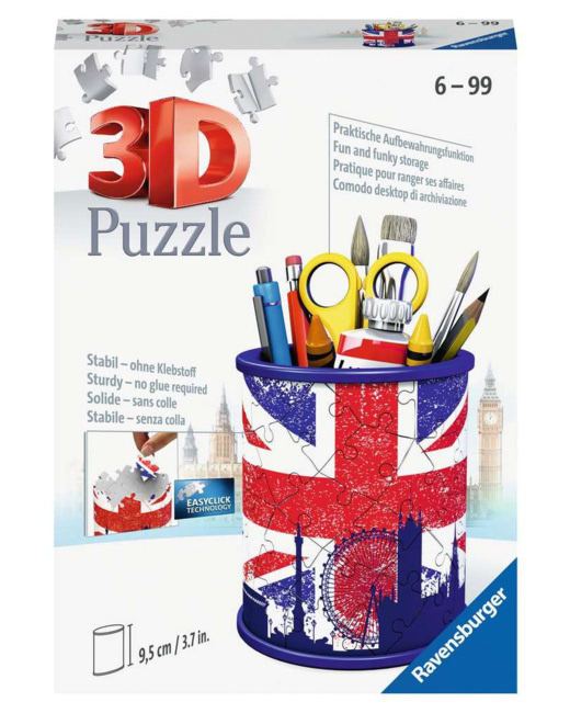 Puzzle Pot à crayons - Union Jack - de 6 ans