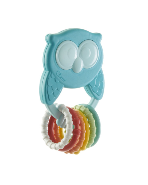 Hochet Hibou avec anneau Eco+