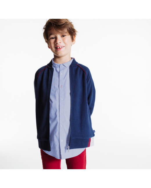 Chemise Oxford bleue garçon