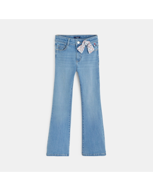 Jean flare stretch bleu fille