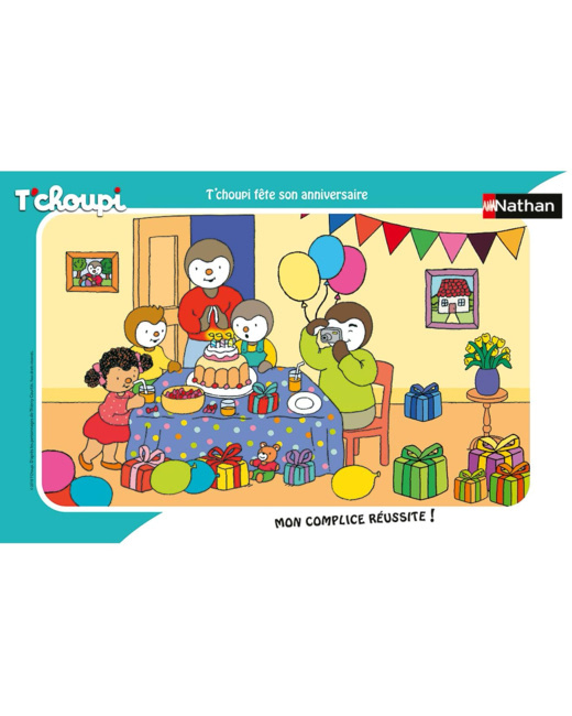Puzzle T'choupi fête son anniversaire