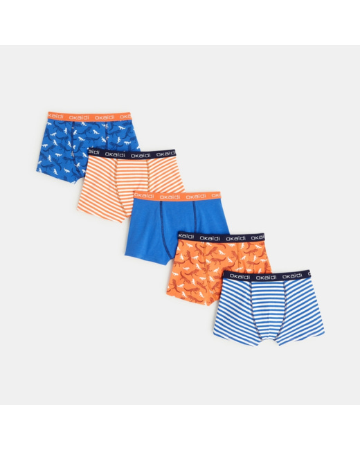 Boxers en jersey (lot de 5) garçon