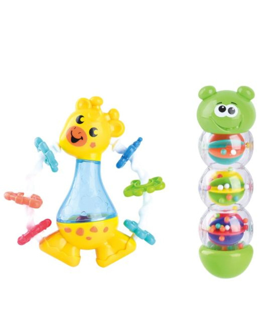 Coffret Hochets Girafe et Chenille