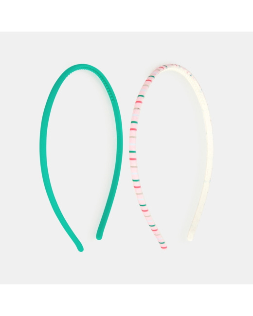 Serre-têtes (lot de 2) vert fille