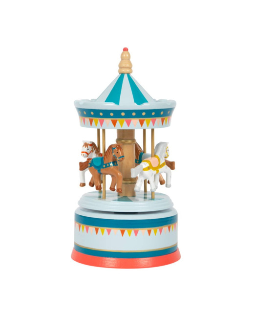 Boîte à musique carrousel à chevaux