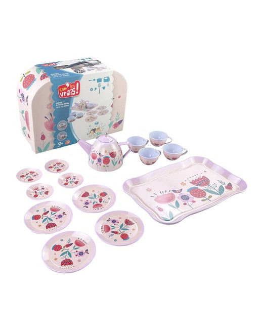 Service à thé en métal