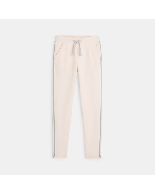 Pantalon de jogging en molleton rose fille