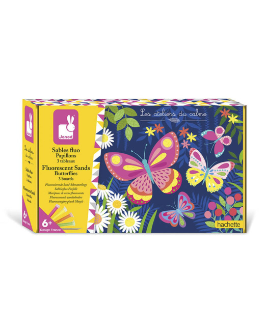 Coffret créatif Sables fluo papillons