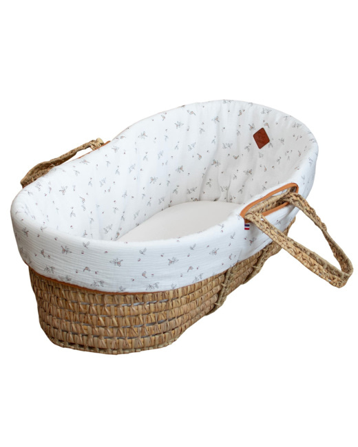 Habillage de couffin en gaze de coton, Melody