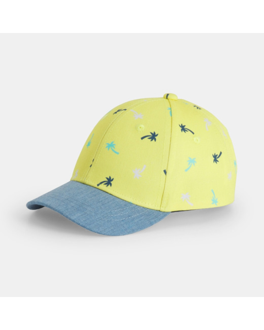 Casquette imprimée mixte jaune