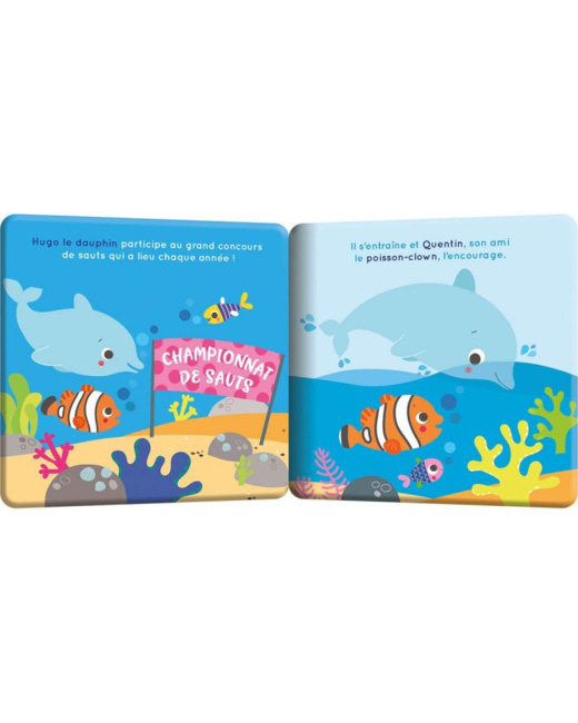 Coffret Mon premier livre de bain Hugo le dauphin