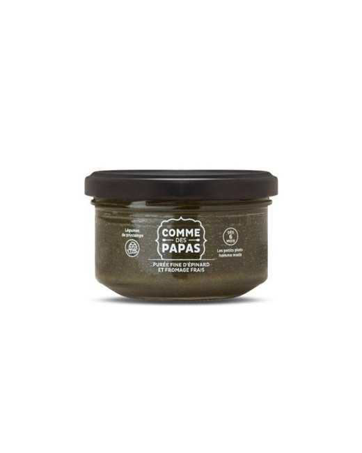 Purée fine d'épinard et fromage frais