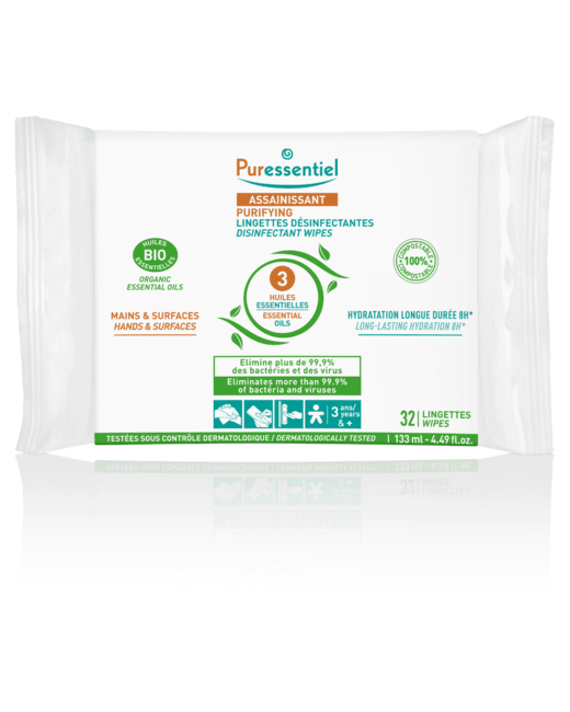 Lingettes désinfectantes assainissant
