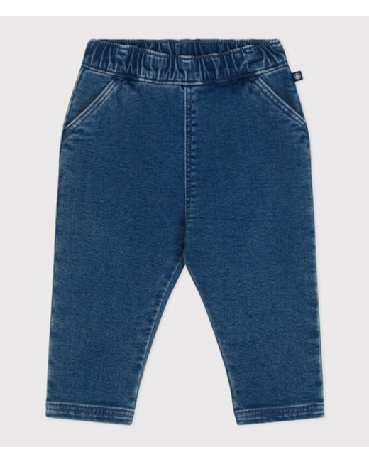 Pantalon jean bleu délavé