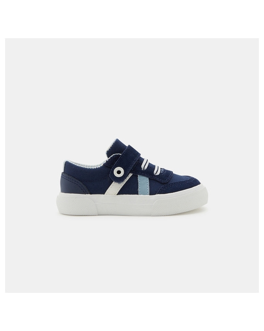 Tennis bi-matières lacets élastique