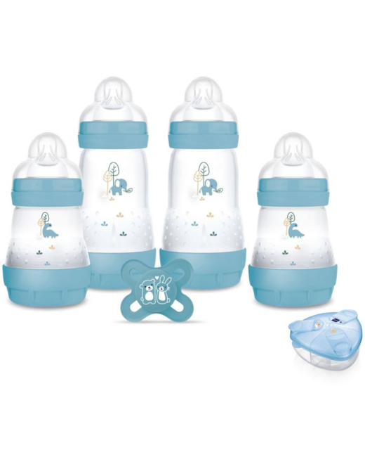 Biberon Anti-Colique MAM Easy Start A139 - Lot De 2, 260 Ml, Tétine Skinsoft - Autostérilisation Micro-ondes 3 Min - À Partir De 2 Mois