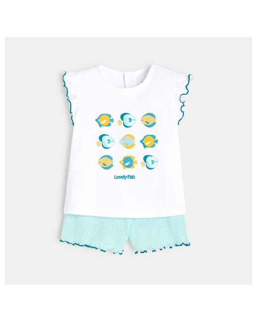 Pyjama court poissons