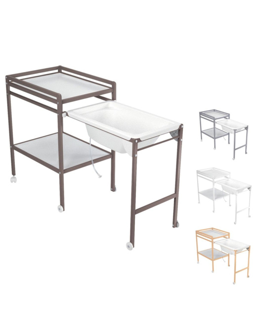Table à langer avec baignoire