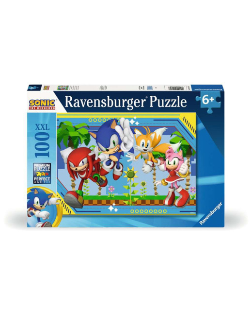 Puzzle Knuckles, Sonic, Tails et Amy / Sonic - de 6 ans