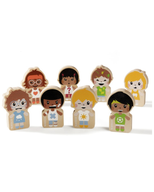 Maxi lot figurines en bois emoteam