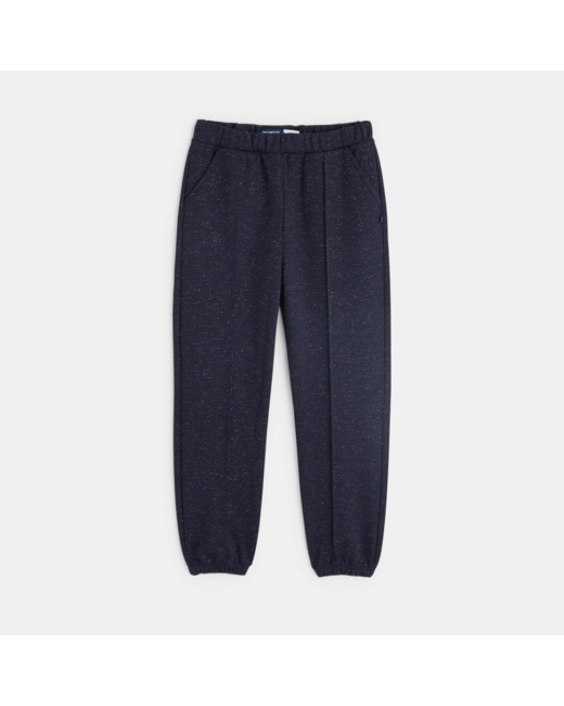 Jogging en molleton irisé bleu fille