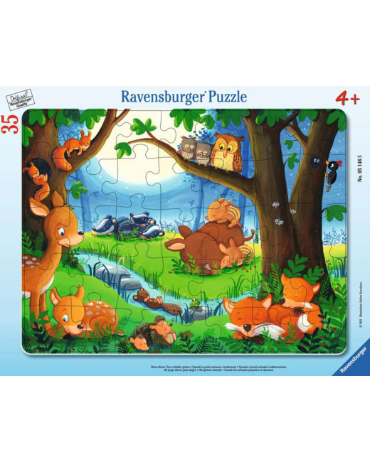 Puzzle Les petits animaux s'endorment - de 4 ans