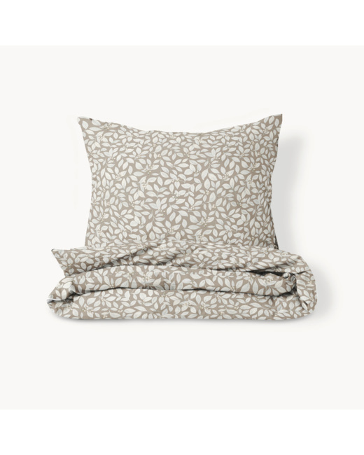 Housse de couette lit enfant feuille Sorbier