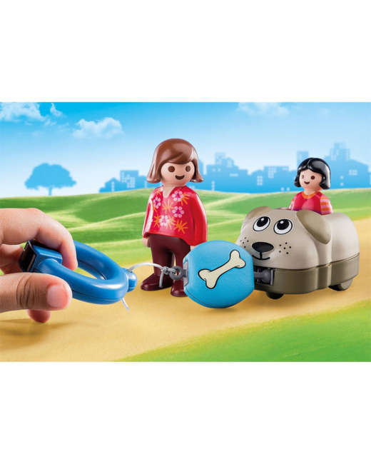 Playmobil 1.2.3 - Wagon chien