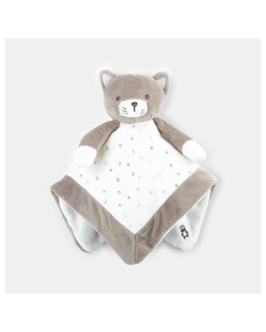 Doudou plat étoiles et chat