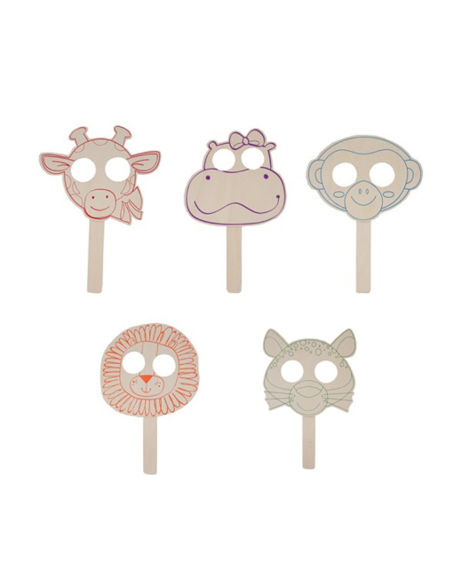 Masques Animaux En Bois