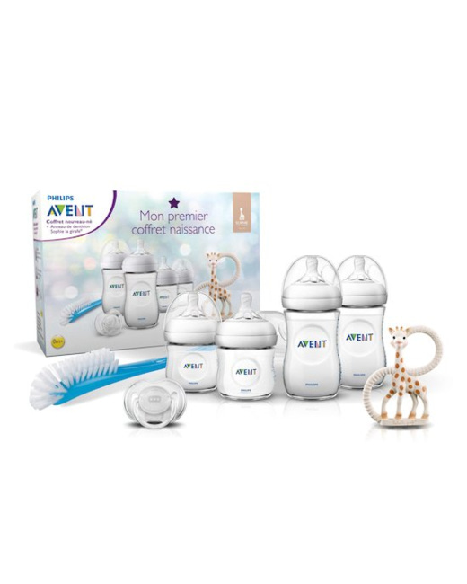 Coffret biberon naissance plastique - Sophie la Girafe