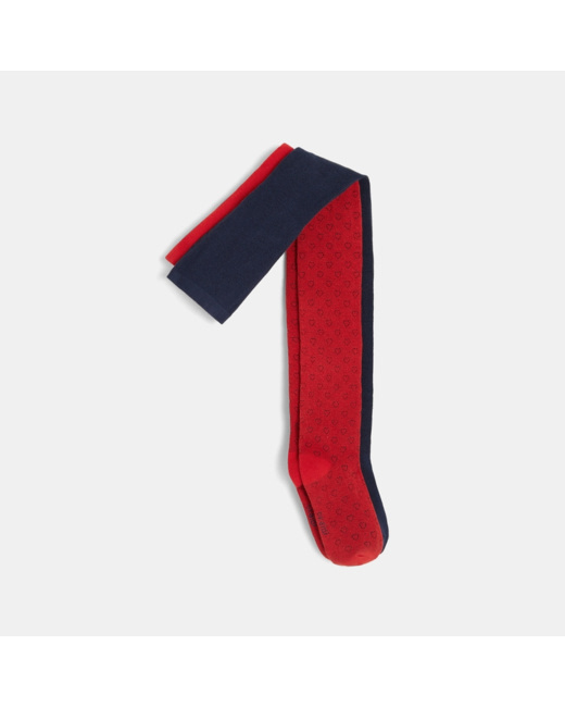 Collants en tricot (lot de 2) bleus fille