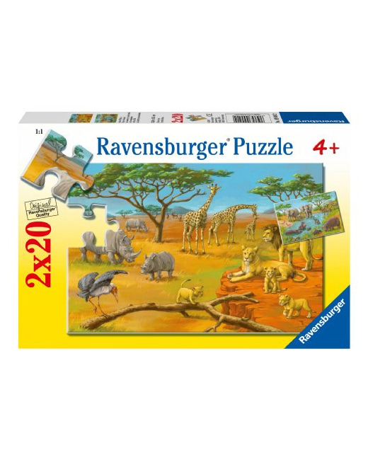 Puzzle - Le désert - 2x20 pièces