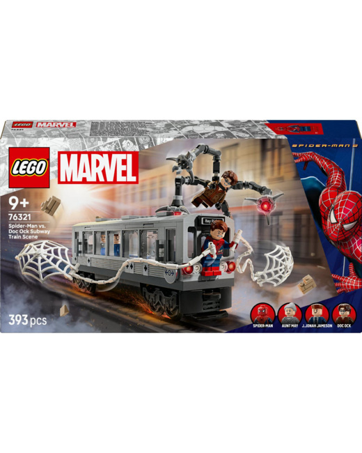 La scène du train de Spider-Man et Docteur Octopus Marvel