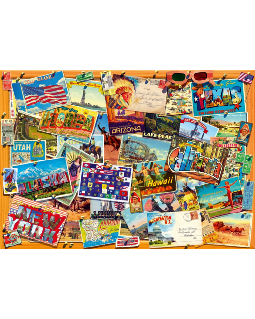 Puzzle Postcard (USA)