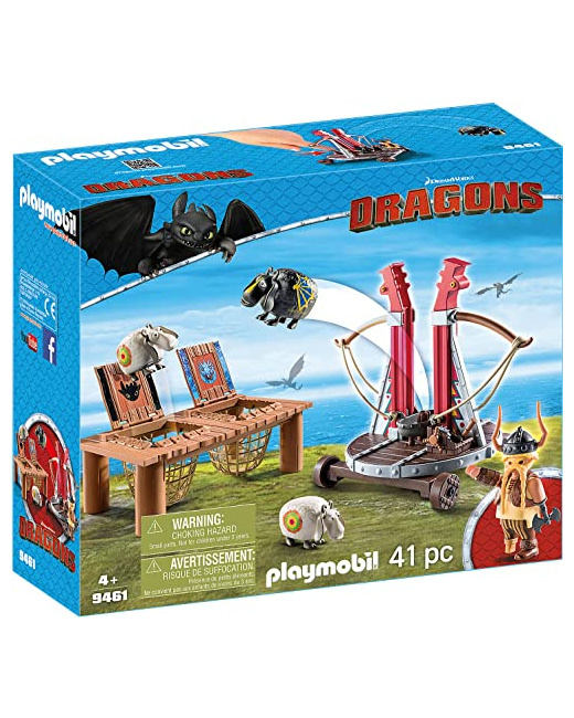 Playmobil DreamWorks Dragons - Gueulfor avec baliste lance-mouton
