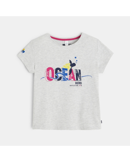 T-shirt à motif LEGO® gris fille