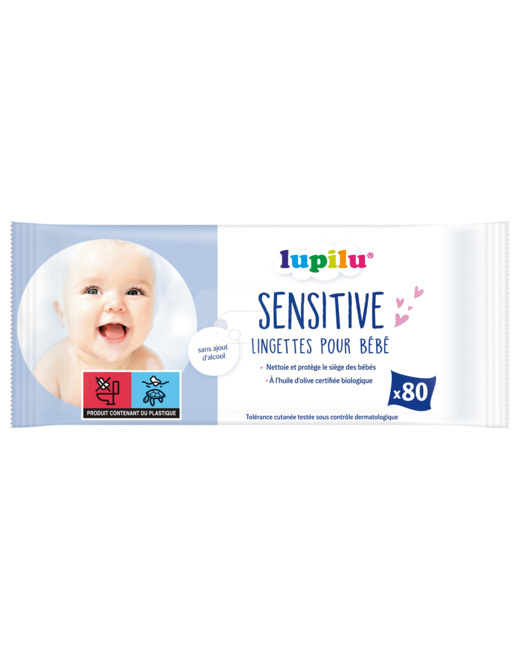 Lingettes pour bébé Sensitive