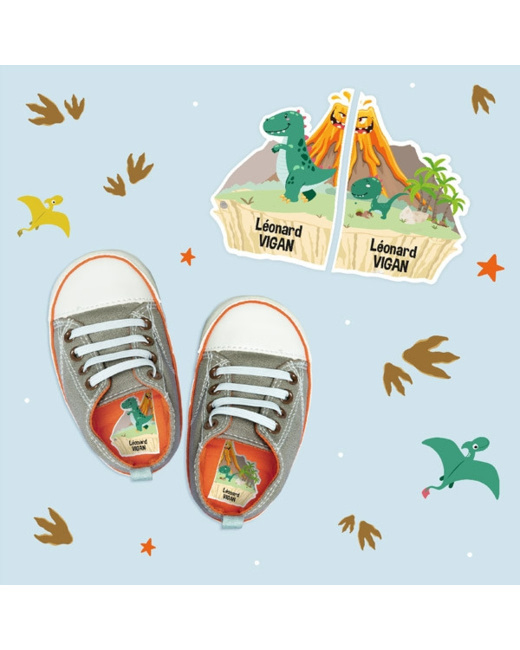 Étiquettes chaussures intuitives