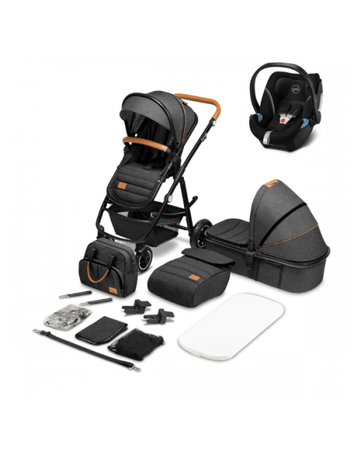 Poussette Amber + nacelle + coque auto Cybex Aton 5