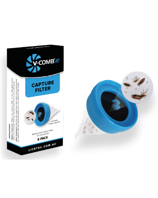 Boîte de 6 filtres jetables pour peigne anti-poux
